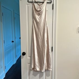 NWT one and only collective silky halter dress